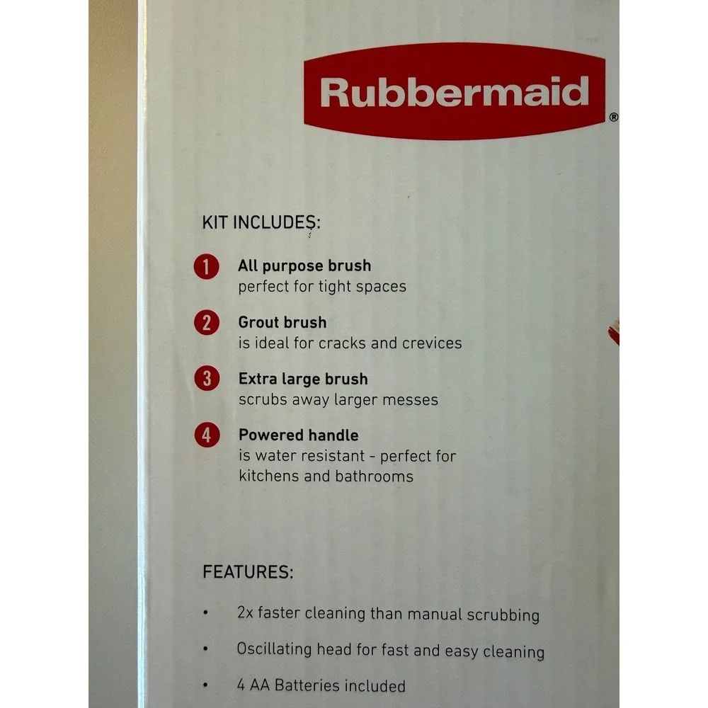 Rubbermaid power scrubber